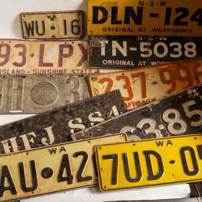 Motor registration plates