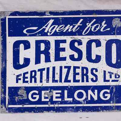 Tin Screen Printed Sign