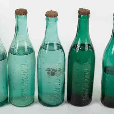 Soda water bottles