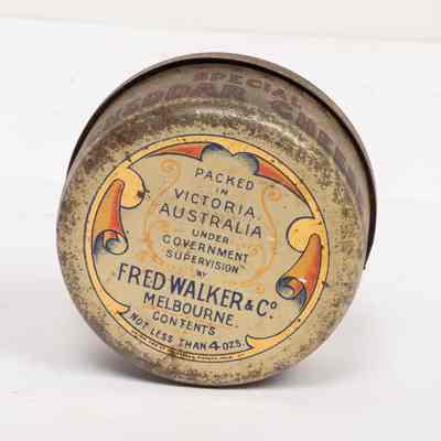 Fred walker cheese tin