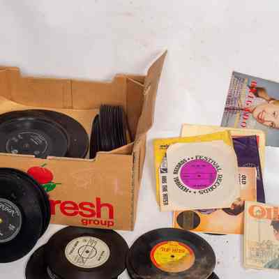 Cardboard Box of assorted EP's