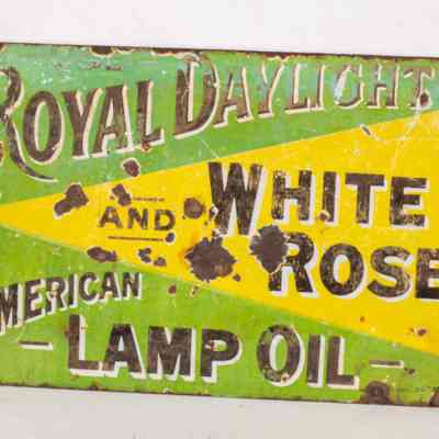 lamp oil Sign
