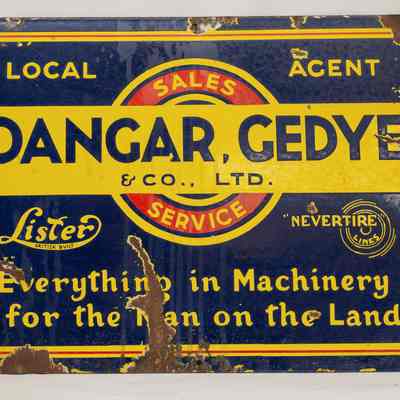 Enamel Sign