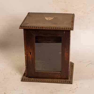 Wooden pipe cabinet with drawer
