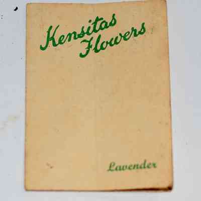 Kensitas cigarettes, Flowers series