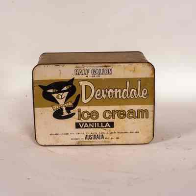 Ice cream tin