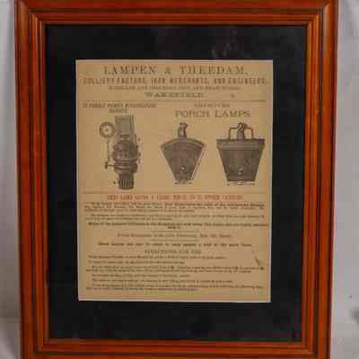 Framed poster