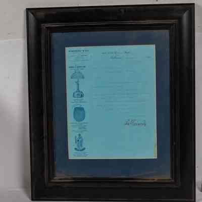 Framed poster