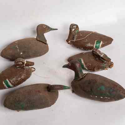 Canvas decoy ducks