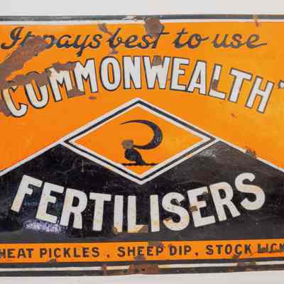 Enamel Sign