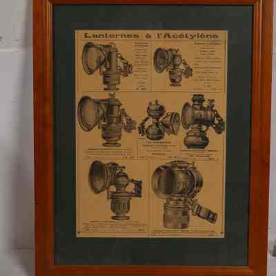 Framed poster