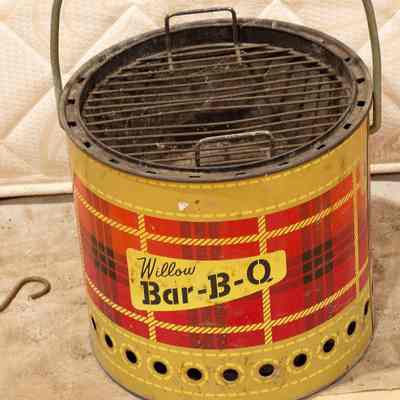 tin handled barabeque