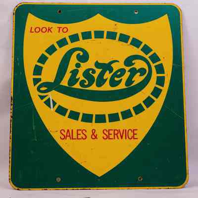 Tin sign