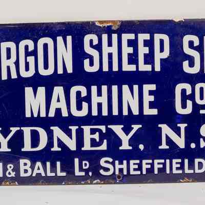 Enamel Sign