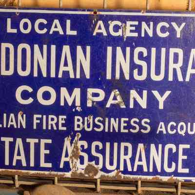 Enamel Sign