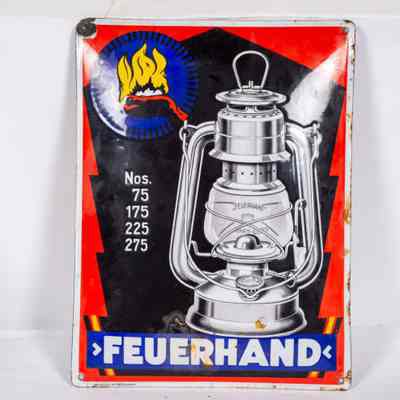 Feuerhand lamps enamel Sign