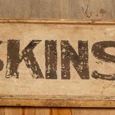 Wooden sign