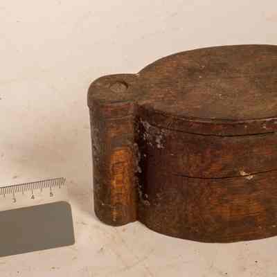 Wooden fat canister bullock teams