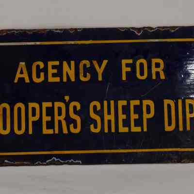 Enamel Sign