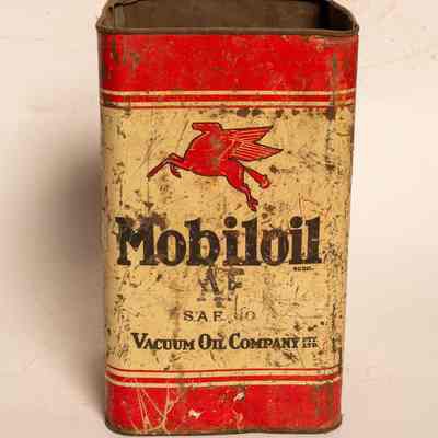 Tin of Vacuum Oil
