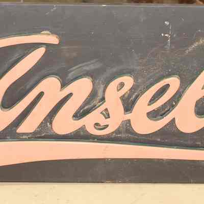 Large wooden sign