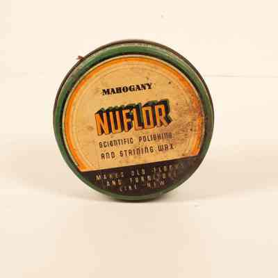 Tin of Mahogany New Floor Polish