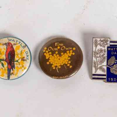 Wattle day badges