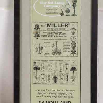 Framed poster