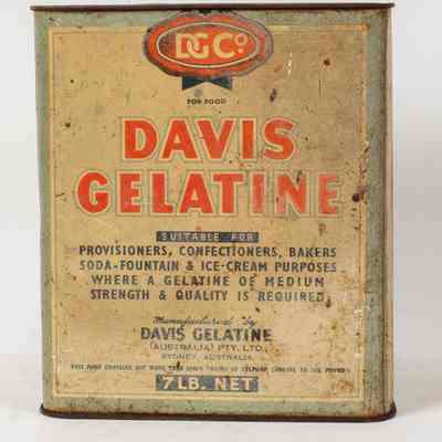Davis Gelatine Tin