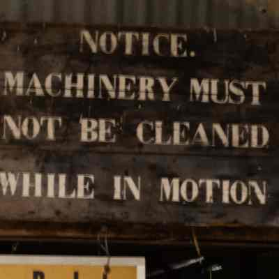 Wooden sign