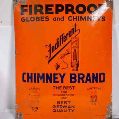 Lamp enamel Sign