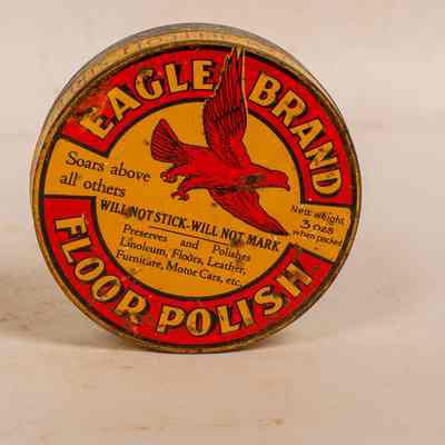 Floor polish tin