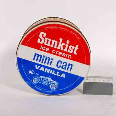 Ice cream tin