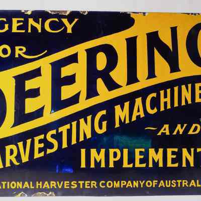 Enamel sign