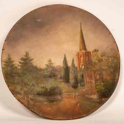 Tin plate painted