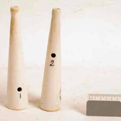 2 Ceramic Sheep drench funnels