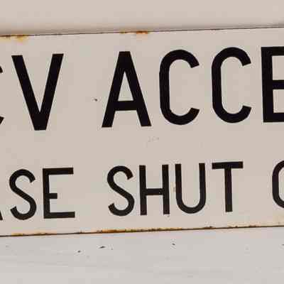 Enamel Sign