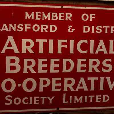 Enamel Sign