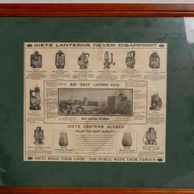 Framed poster