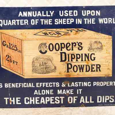 Enamel Sign