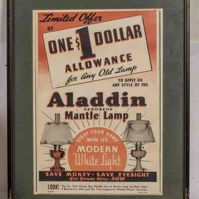 Framed poster