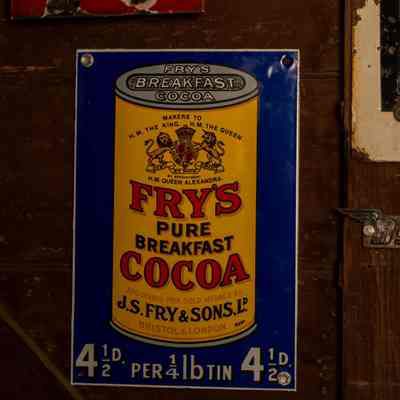 Enamel Sign Fry's