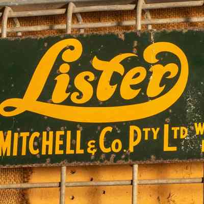 Tin sign - Lister