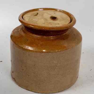 Stoneware storage Jar