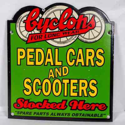 Cyclops enamel Sign