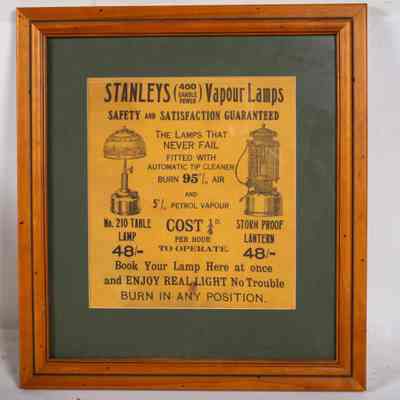 Framed poster