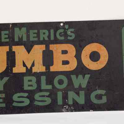 Tin sign