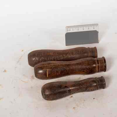 3 x Wells Unbreakable Cast Iron handles