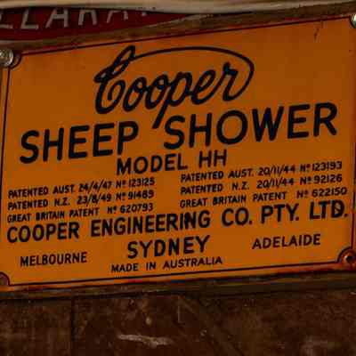 Coopers sign sheep dip