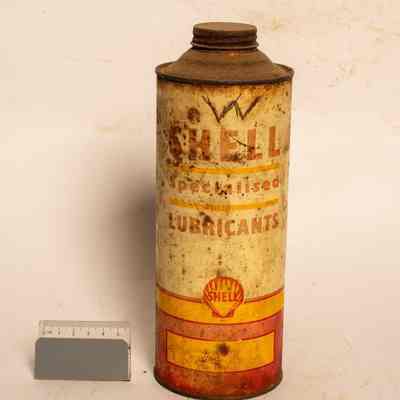 Tin of Shell Specialize Lubricants